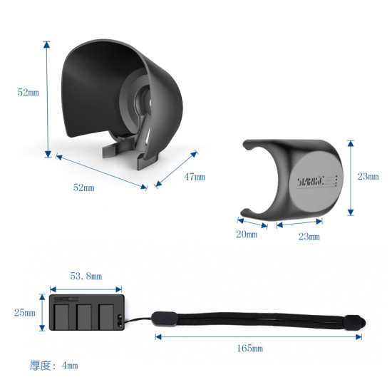 Accessory Kit for DJI Osmo Pocket 2 Phone Adapter Holder Storage Board Camera Sunshade Lens Sun Hood Cover Cap Spare Parts Combo