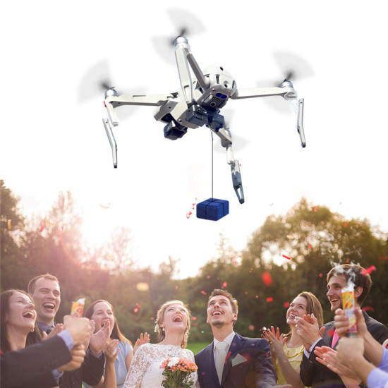 Thrower For DJI Mavic 2 Pro AIR 2 Mini 2 Airdrop System Drone Air-Dropping Fishing Bait Wedding Ring Gift Deliver Accessory Kits