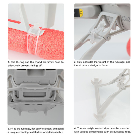 Buoyancy Kit For DJI Mavic Mini 2 Float Skid Legs Station Tripod Raised Sled Skimmer Landing Gear on Water Spare Parts Combo 
