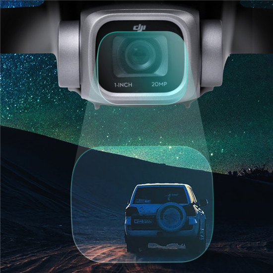 DJI Air 2S Lens Film 2 Sets HD Protective Tempered Glass Film Camera Lens Protector Accessory Sunnylife Spare Parts Combo