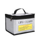 Fireproof Explosionproof Lipo Safe Bag for Lipo Battery Storage and Charging , Large Space Highly Sturdy Double Zipper Lipo Battery Guard (215*115*165MM)