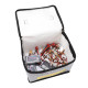 Fireproof Explosionproof Lipo Safe Bag for Lipo Battery Storage and Charging , Large Space Highly Sturdy Double Zipper Lipo Battery Guard (215*115*165MM)