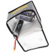 Fireproof Explosionproof Lipo Safe Bag for Lipo Battery Storage and Charging , Large Space Highly Sturdy Double Zipper Lipo Battery Guard (215*115*165MM)