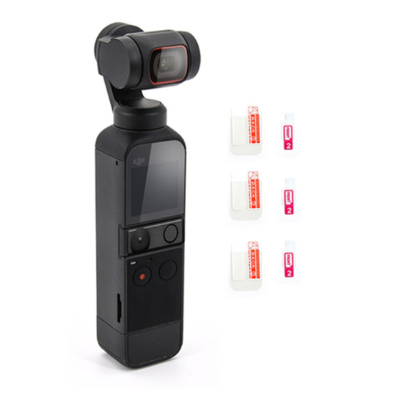 6pcs Film Set for DJI Pocket 2 Accessories Kit Protective HD Glass OSMO Pocket Camera Lens Protector Spare Parts Combo