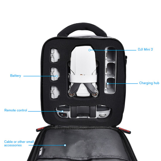 Bag for DJI Mini 2 Case Waterproof Box Shoulder Handbag Accessories Drone Protective Carrying Storage Carry Spare Parts