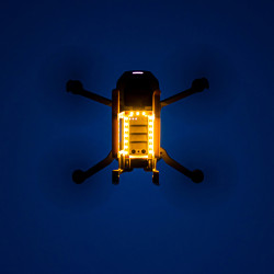 For DJI Mini 2 LED Landing Gear Mavic Mini Folding Night Flight Extended Skid Drone Accessories Protective Gimbal Stand STARTRC