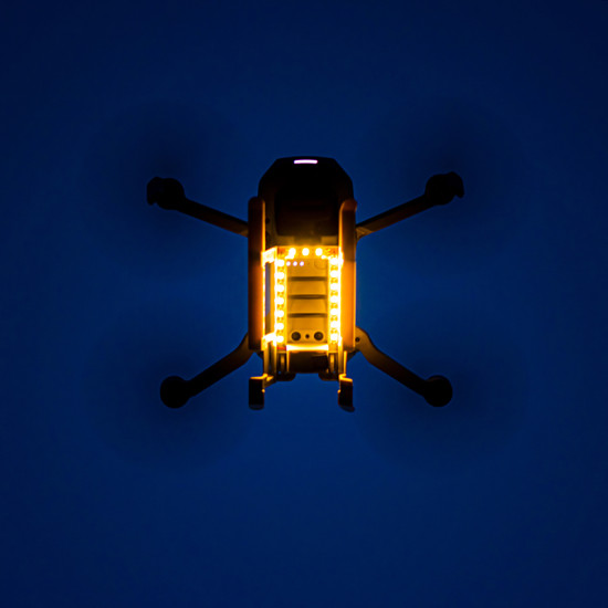 For DJI Mini 2 LED Landing Gear Mavic Mini Folding Night Flight Extended Skid Drone Accessories Protective Gimbal Stand STARTRC