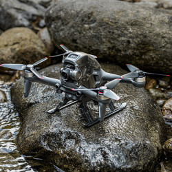 For DJI FPV Foldable Landing Gear Heighten Extended Legs Support Skid Protector Stand Combo Drone Accessories STARTRC Parts