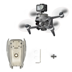 For DJI FPV Top Shell Cover with 1/4 Screw Hole LED Fill Light Kit Headlight Combo Drone Replacement STARTRC Accessories