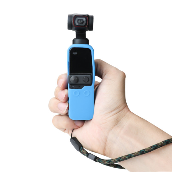 Silicone Cover for DJI Pocket 2 Accessories Kit Protector Case Housing Skin Shell with Strap Lanyard Osmo Pocket Gimbal Camera 