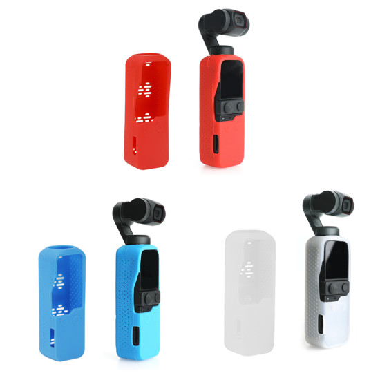 Silicone Cover for DJI Pocket 2 Accessories Kit Protector Case Housing Skin Shell with Strap Lanyard Osmo Pocket Gimbal Camera 