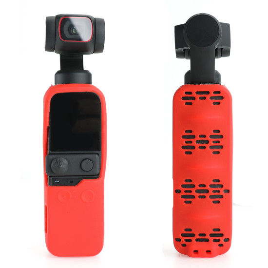 Silicone Cover for DJI Pocket 2 Accessories Kit Protector Case Housing Skin Shell with Strap Lanyard Osmo Pocket Gimbal Camera 