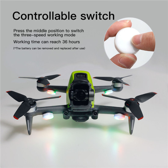 Three Color Flashing Light Night Flight Strobe Flash Mini Lamps for DJI FPV Mavic Mini 2 Mavic Air 2 FIMI X8SE Accessories Combo  Air 2S