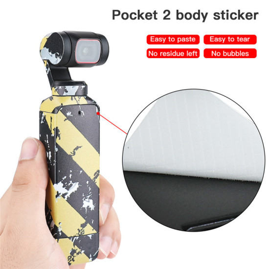 Pocket 2 Sticker Skin Accessories For DJI Protective Adhesive PVC Wrap Decal Kit Protector Spare Parts Combo