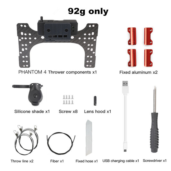 Thrower For DJI Phantom 4 3 2 Light Weight Airdrop System Drone Air-Dropping Fishing Bait Wedding Ring Gift Deliver Accessory 