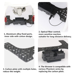 Thrower For DJI Phantom 4 3 2 Light Weight Airdrop System Drone Air-Dropping Fishing Bait Wedding Ring Gift Deliver Accessory 