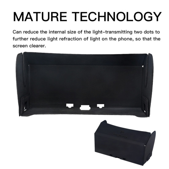 For DJI Mavic Air 2/Air 2S/Mini 2 Magnetic Mobile Phone Foldable Hood Sunhood Accessory Sunshade Light Block Spare Parts 