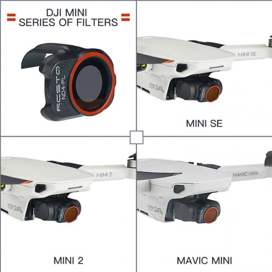 For DJI Mavic Mini / Mini 2 / Mini SE Filters Kit Accessories UV CPL NDPL 4 8 16 32 Lens Filter RCSTQ Spare Parts Combo