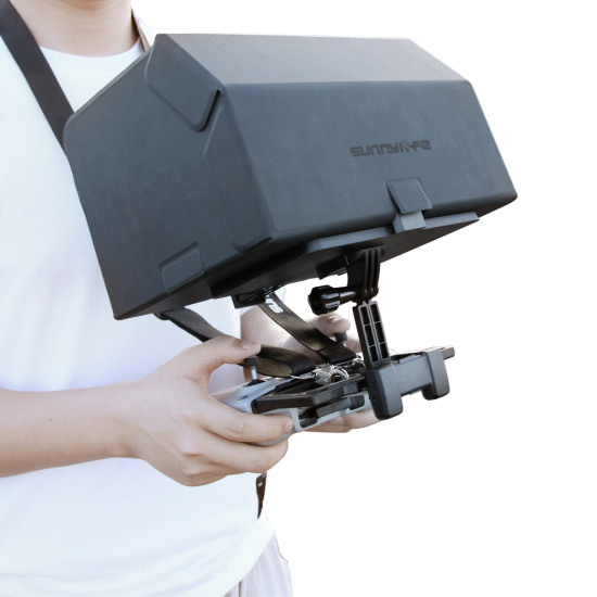 Remote Controller Tablet Holder with Sun Hood for DJI Mavic Air 2 Mini 2 Pro 2 Air Spark Pad Bracket Sunshade Neck Strap Adjustable Angle AccessoriesAir 2S
