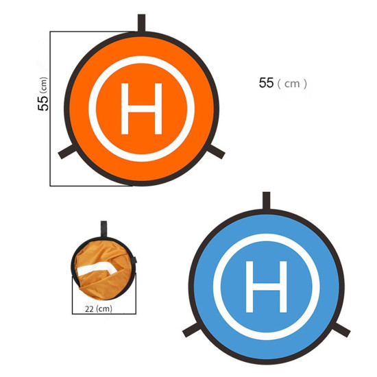 55cm 75cm 110cm Fast-Fold Landing Pad for RC Drones 