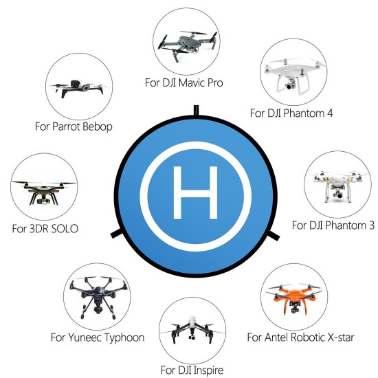 55cm 75cm 110cm Fast-Fold Landing Pad for RC Drones 