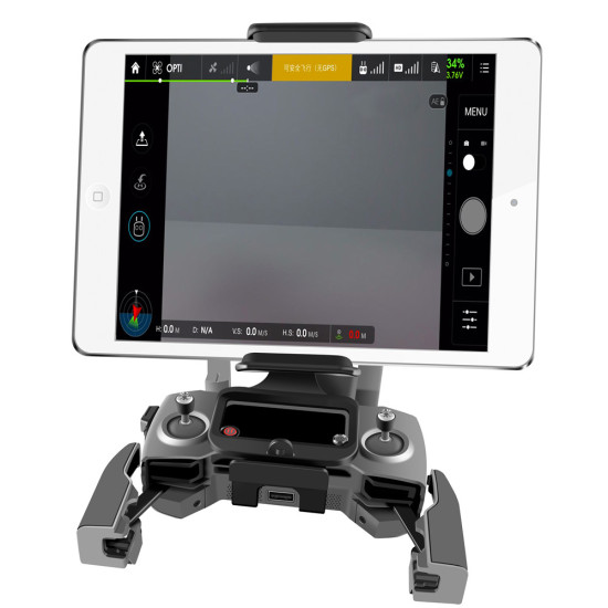 Front Extended Phone Tablet Holder with Lanyard for DJI Mavic 2/Mavic Pro/Platinum/AIR/Spark