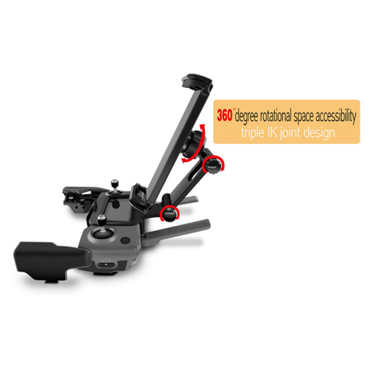 Front Extended Phone Tablet Holder with Lanyard for DJI Mavic 2/Mavic Pro/Platinum/AIR/Spark