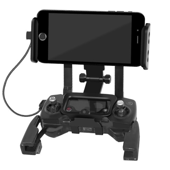 Front Extended Phone Tablet Holder with Lanyard for DJI Mavic 2/Mavic Pro/Platinum/AIR/Spark