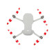 8pcs Mini 2 Propeller Accessories Helices for DJI Drone 4726F Props Replacement Colorful Blade Wing Fans Spare Parts Combo