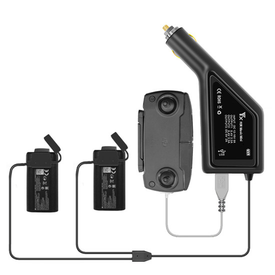 3 in 1 Intelligent Battery Charging Hub Adapter for DJI Mavic Mini Battery and Remote Controller