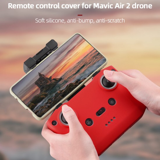 Dust protection cover remote control silicone protective sleeve for Mavic Air 2/Air 2S drone remote control accessories