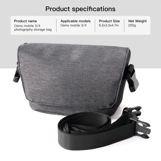 Nylon Storage Bag Waterproof Carrying Case for DJI OM 4 Osmo Mobile 3 Handheld Stabilizer Protective Case Accessory Handbag