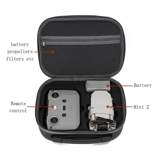 Case For DJI Mini 2 Waterproof Box Accessories Protective Carrying Storage Bag Handbag Hard Cover Shell Spare Parts Combo