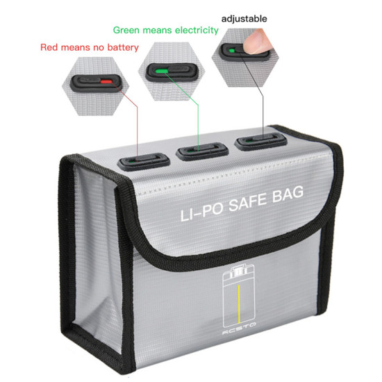 Markable Battery Bag for DJI Mini 2 Accessories Explosion-proof LiPo Safe Bag Storage Protective Fireproof Case Mavic Mini Parts 