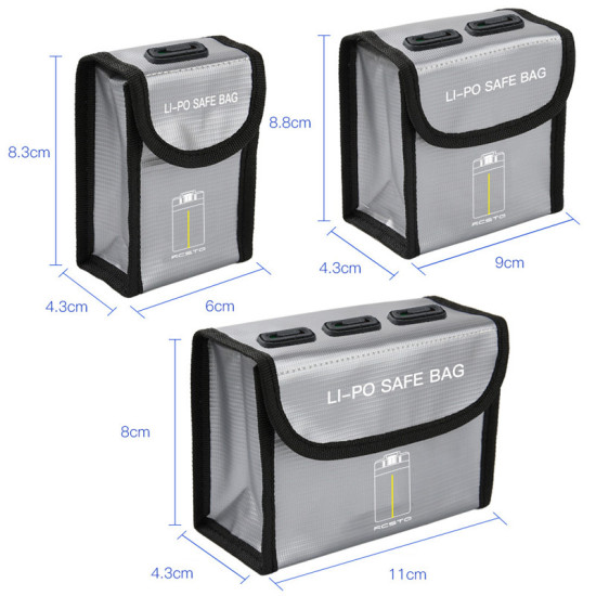 Markable Battery Bag for DJI Mini 2 Accessories Explosion-proof LiPo Safe Bag Storage Protective Fireproof Case Mavic Mini Parts 