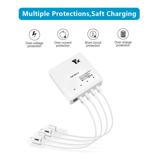 Charger for DJI Mini 2 Accessories Drone Lipo Battery Remote Controller Charging Hub Station Spare Parts USA EU UK AU Plug  