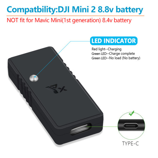 USB Charger for DJI Mini 2 Fly More Combo Accessories Kit Drone Lipo Battery Charging Hub Station Spare Parts  