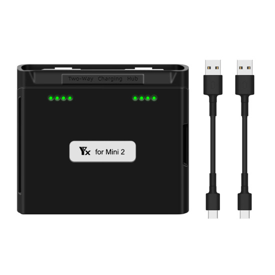 For DJI Mini 2 / Mini SE Charging Hub Charger Station Accessories Kit Drone Lipo Battery Spare Parts Black Grey