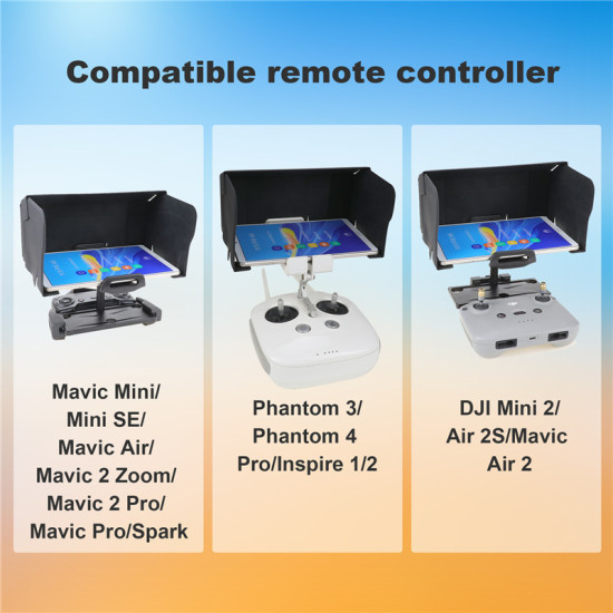 7.9 inch Tablet Magnet Hood Sun Shade for DJI Mavic Mini AIR 2 2S Pro Mini SE Phantom 4 Accessories Folding Monitor Cover Spare parts 7.9 inch Tablet Magnet Hood Sun Shade for DJI Mavic Mini AIR 2 2S Pro Mini SE Phantom 4 Accessories Folding Monitor Cover Spare parts