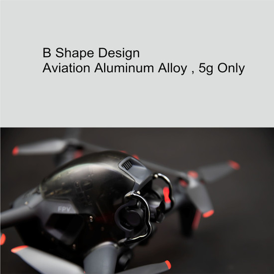 Gimbal Protector for DJI FPV Drone Accessories Kit Protectors Camera Guard Aviation Aluminum Alloy Spare Parts Combo Black Red  Air 2S