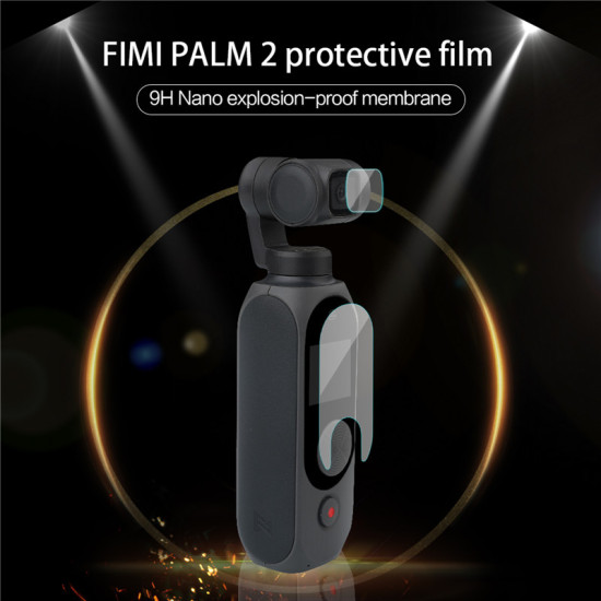 Camera Lens Film 6pcs for FIMI PALM 2 Accessories Protective HD Glass Protector 2 Sets 9H High hardness Spare Parts Combo