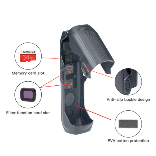 Case for FIMI PALM 2 Box Accessories Kit Handheld Gimbal Hard Cover Storage Protector with Lanyard Spare Parts Combo