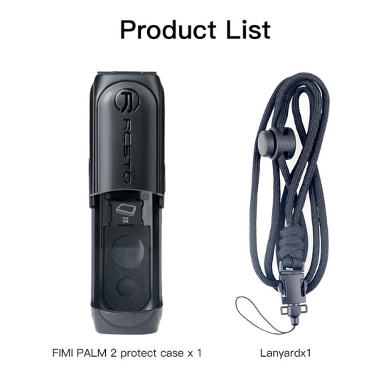 Case for FIMI PALM 2 Box Accessories Kit Handheld Gimbal Hard Cover Storage Protector with Lanyard Spare Parts Combo
