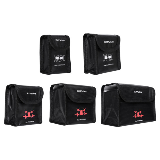 LiPo Safe Bag for DJI FPV Drone Goggles V2 Battery Accessories Explosion-Proof Storage Protective Fireproof Case Spare Parts