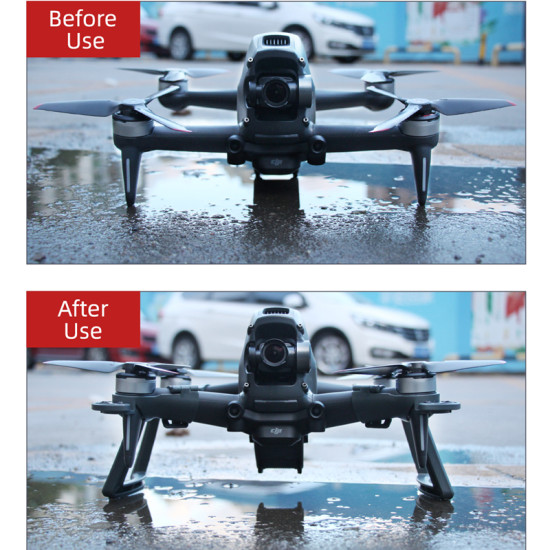 For DJI FPV Drone Guard Heightening Landing Gear Accessories 2 in 1 Multifunctional Stand Legs Protector Sunnylife Spare Parts 