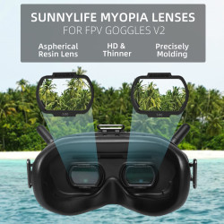 For DJI FPV Goggles V2 Myopia Lenses Nearsighted Corrective Aspherical Lenses Glasses 1pair Accessories Kit Sunnylife Parts 