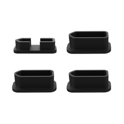 Sunnylife 4Pcs/Set Dustproof Plug Silicone Cover Caps Drone Battery Charging Port Protector for DJI FPV