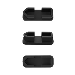 Sunnylife 4Pcs/Set Dustproof Plug Silicone Cover Caps Drone Battery Charging Port Protector for DJI FPV