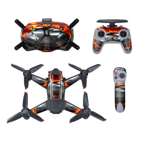 Sunnylife Protective Stickers PVC Film Scratch-proof Decals Skin for DJI FPV Drone Goggles V2 Remote Controller 2 Motion Controller 