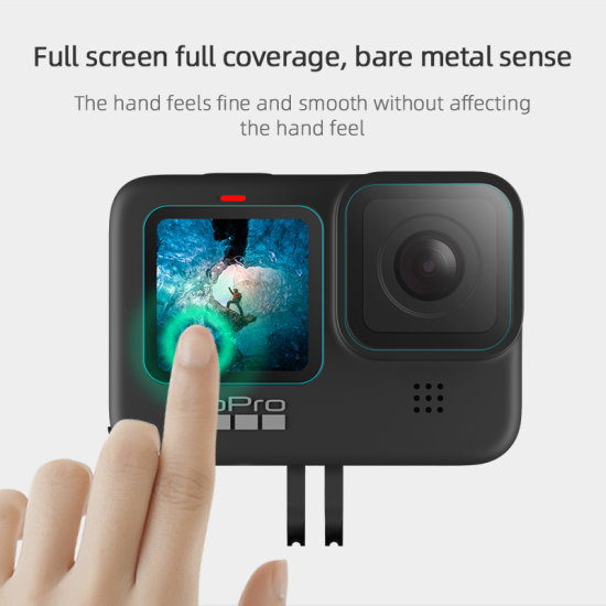 Protective Film for GoPro Hero9 HD Tempered Glass Screen Protector forGoPro Hero9 Sports Camera Accessories